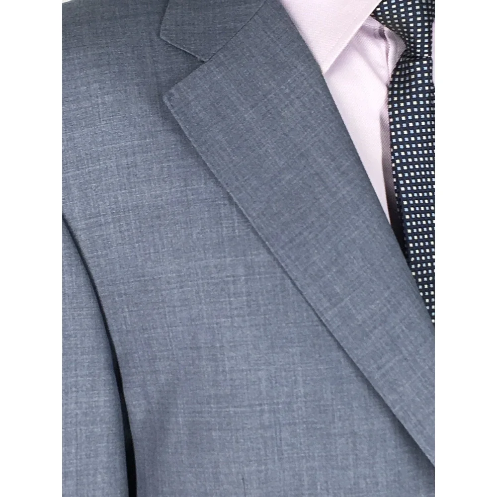 44L Canali 1934 Italy Mens 2 Button Wool Blazer Jacket Slate Gray